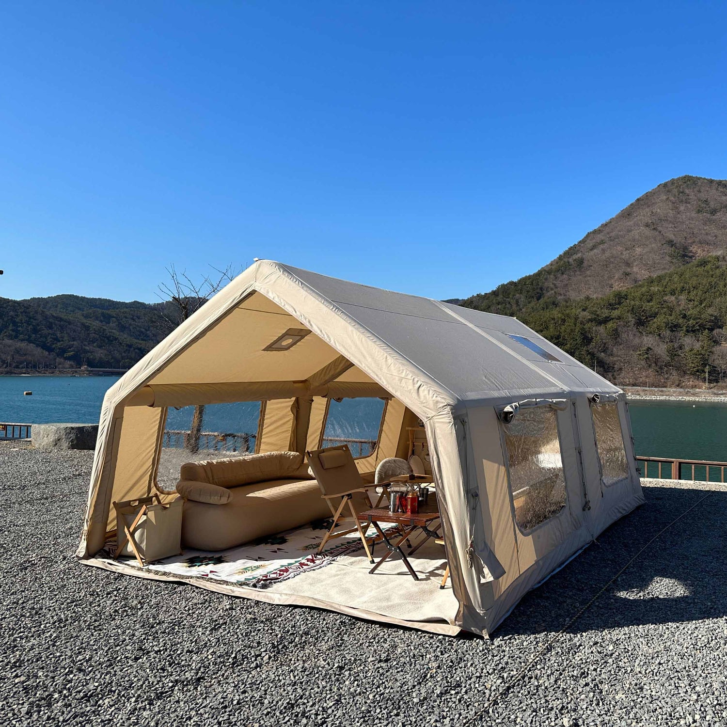 coody 2 room inflatable tents for camping