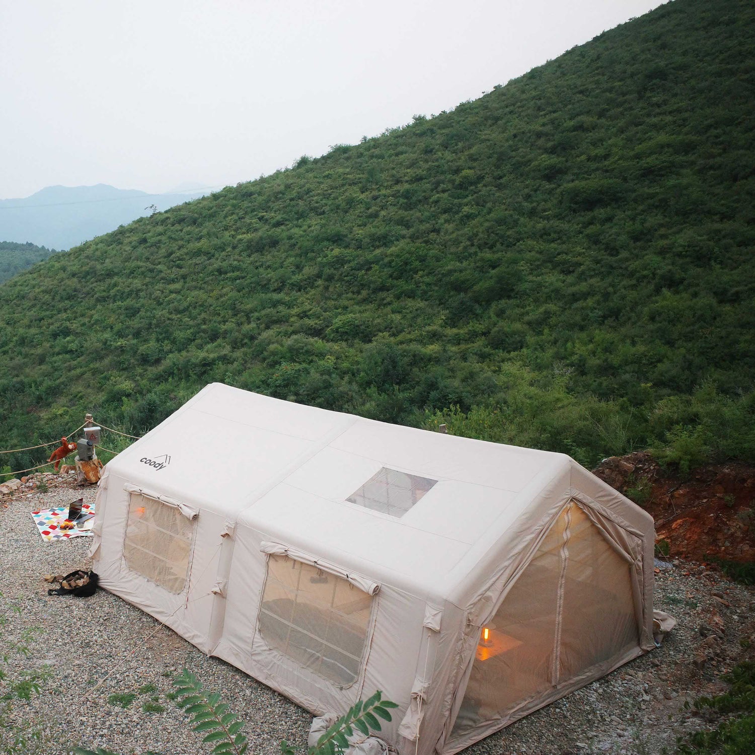 coody 17.2 | rbm outdoors koala 7 inflatable tents for camping with stove jack