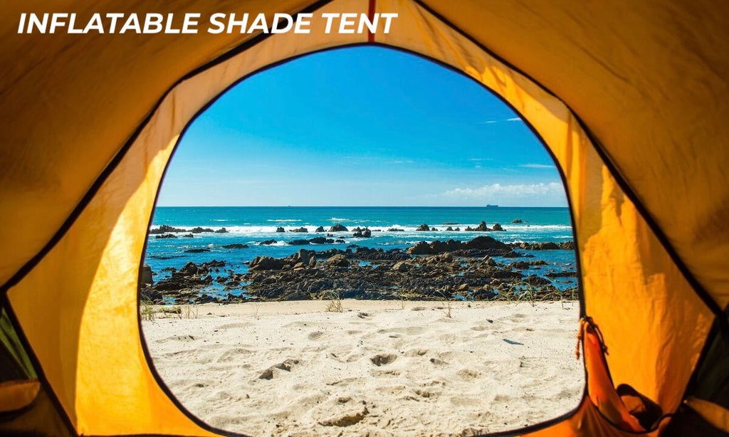 Inflatable shade tent