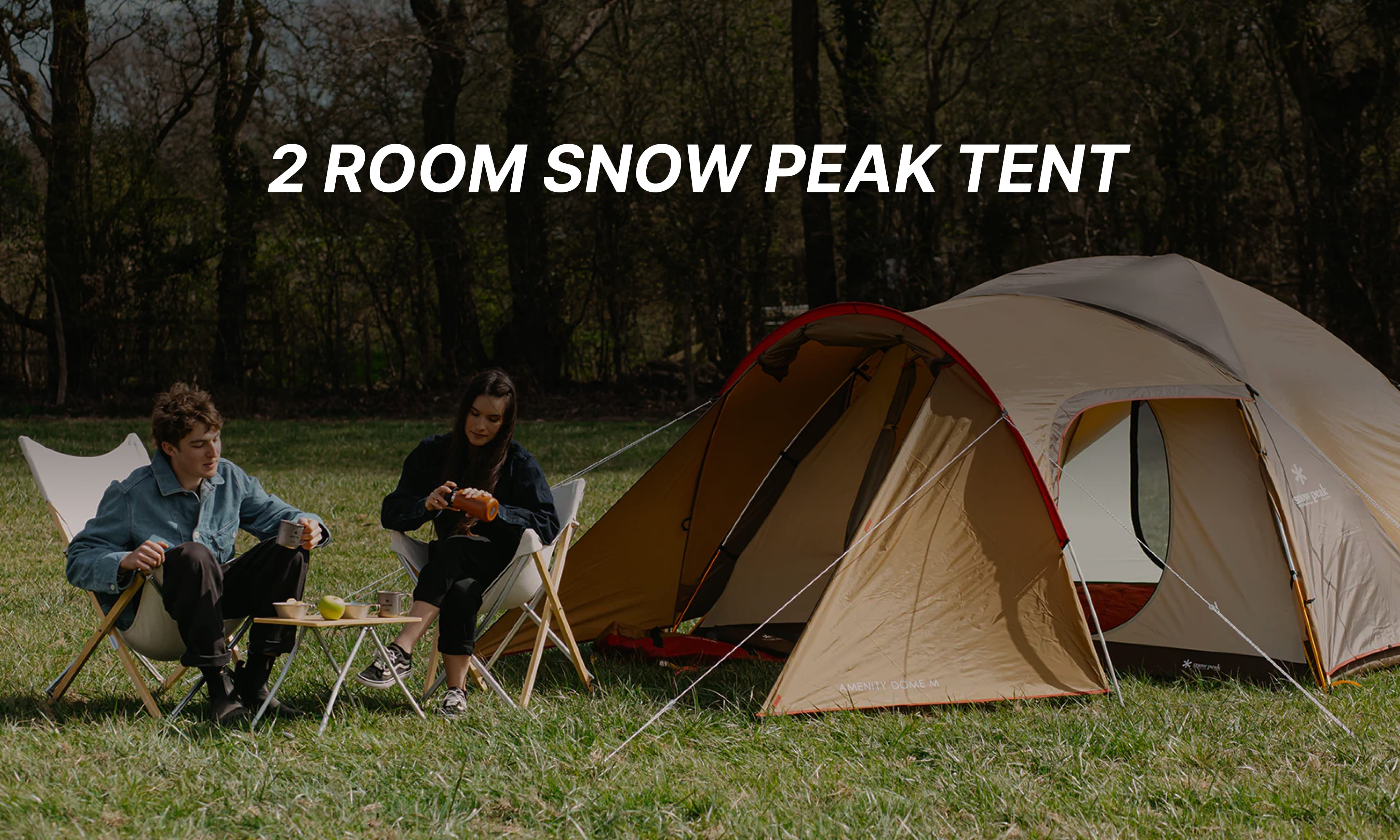 テント・タープ snow peak Tent Down Socks 40 Snow Peak Vault in Ivory Dome Tent, 4-Person SDE-080-IV-US