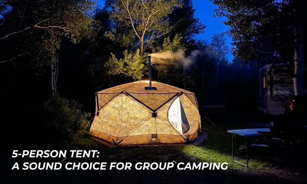 5-person tent: a sound choice for group camping