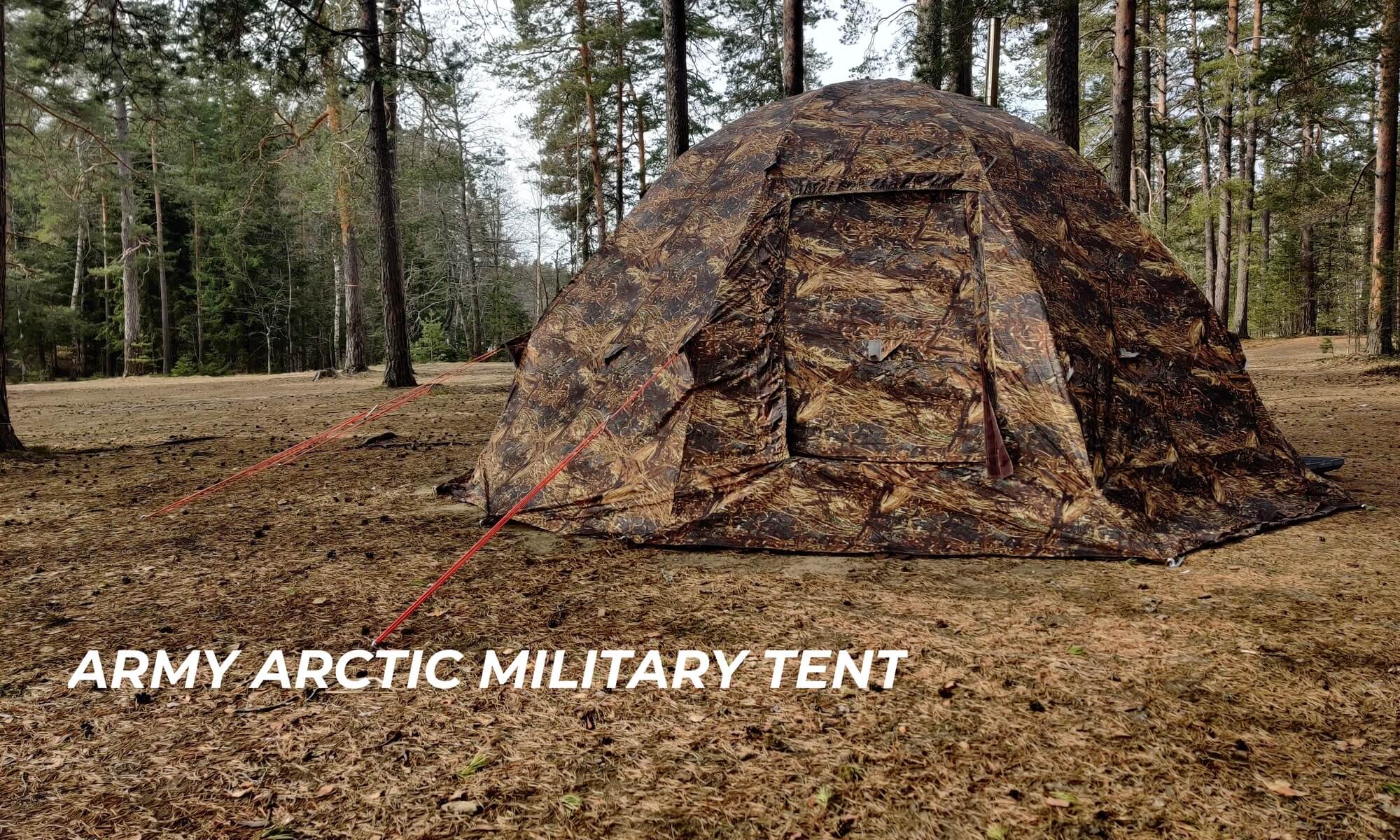 ️⃣ Army Arctic military tent
