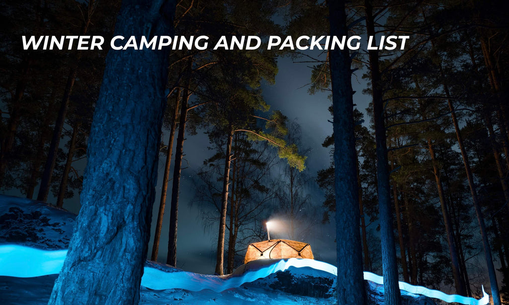 Winter camping and packing list