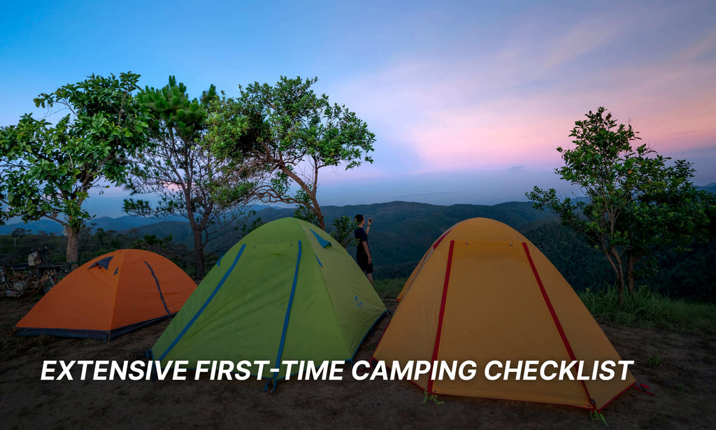 Extensive first-time camping checklist