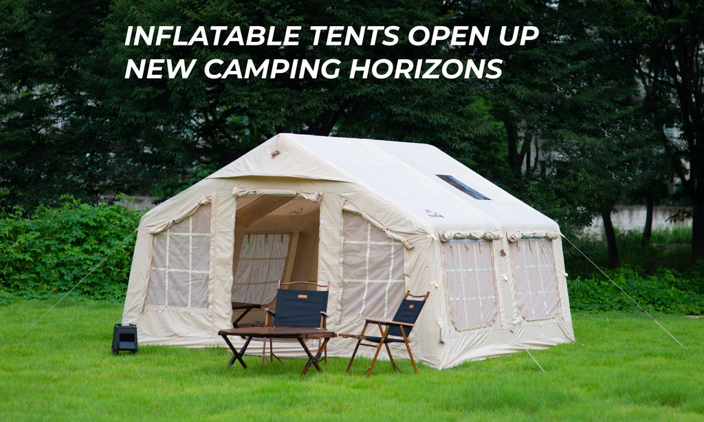 Inflatable tents open up new camping horizons