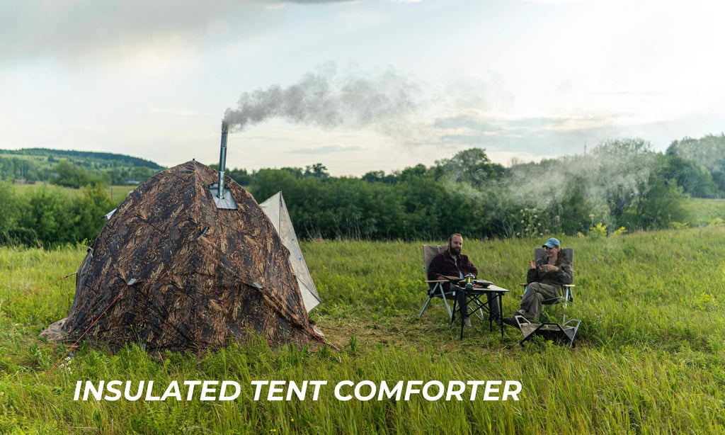 Insulated tent comforter
