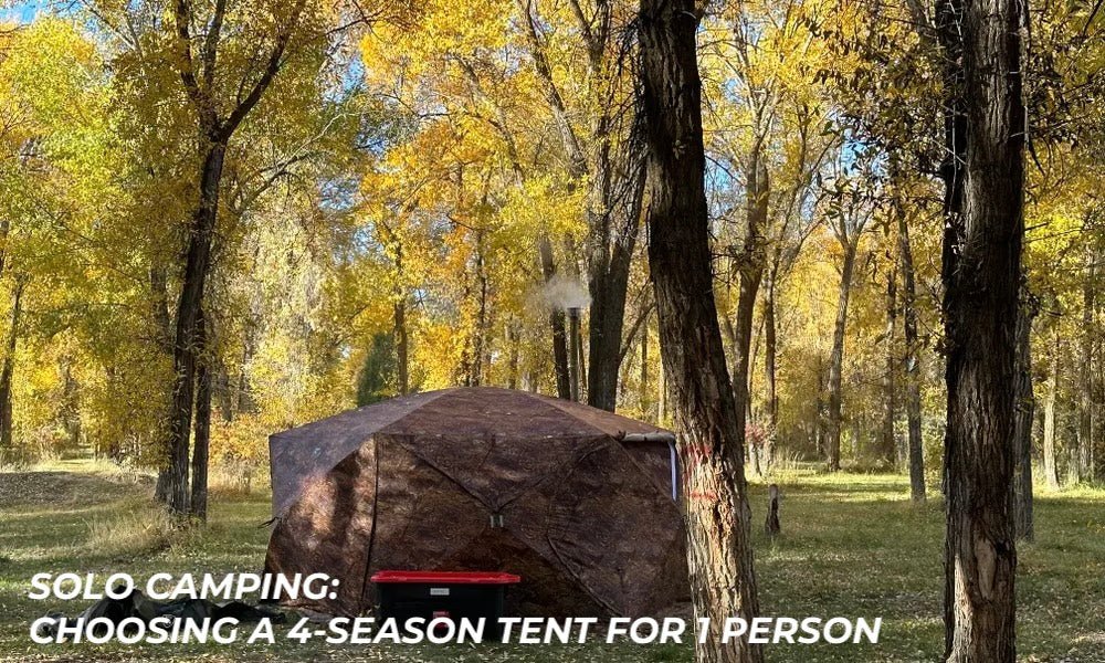 Solo camping: choosing a 4-season tent for 1 person