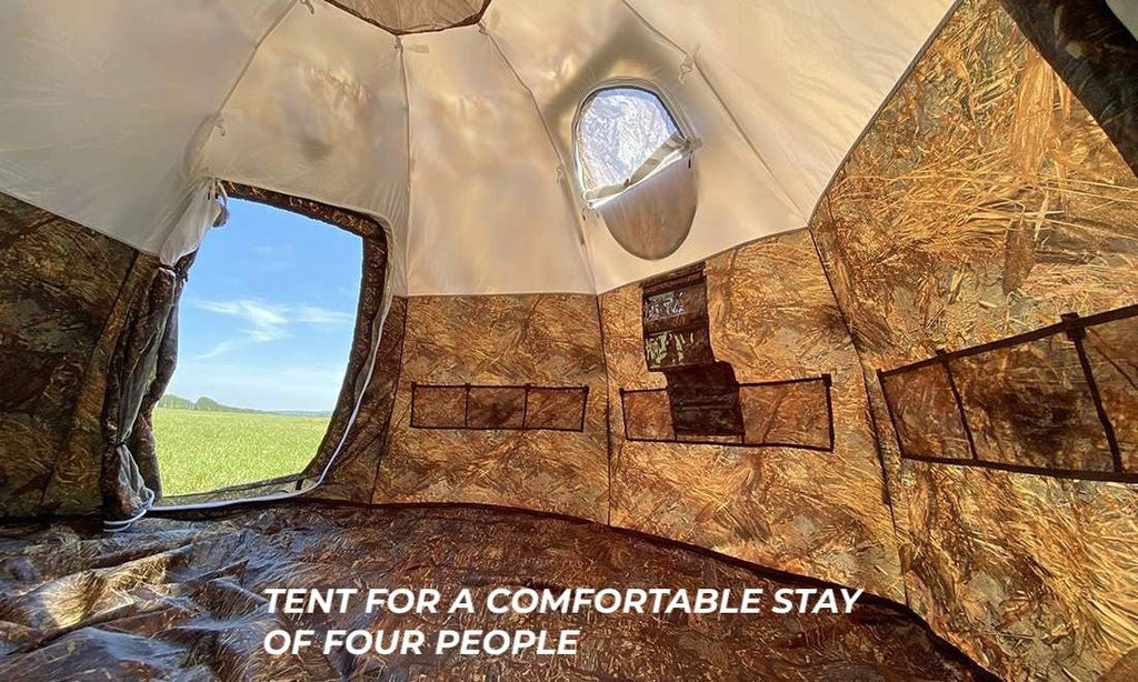 Tent for a comfortable stay of four people