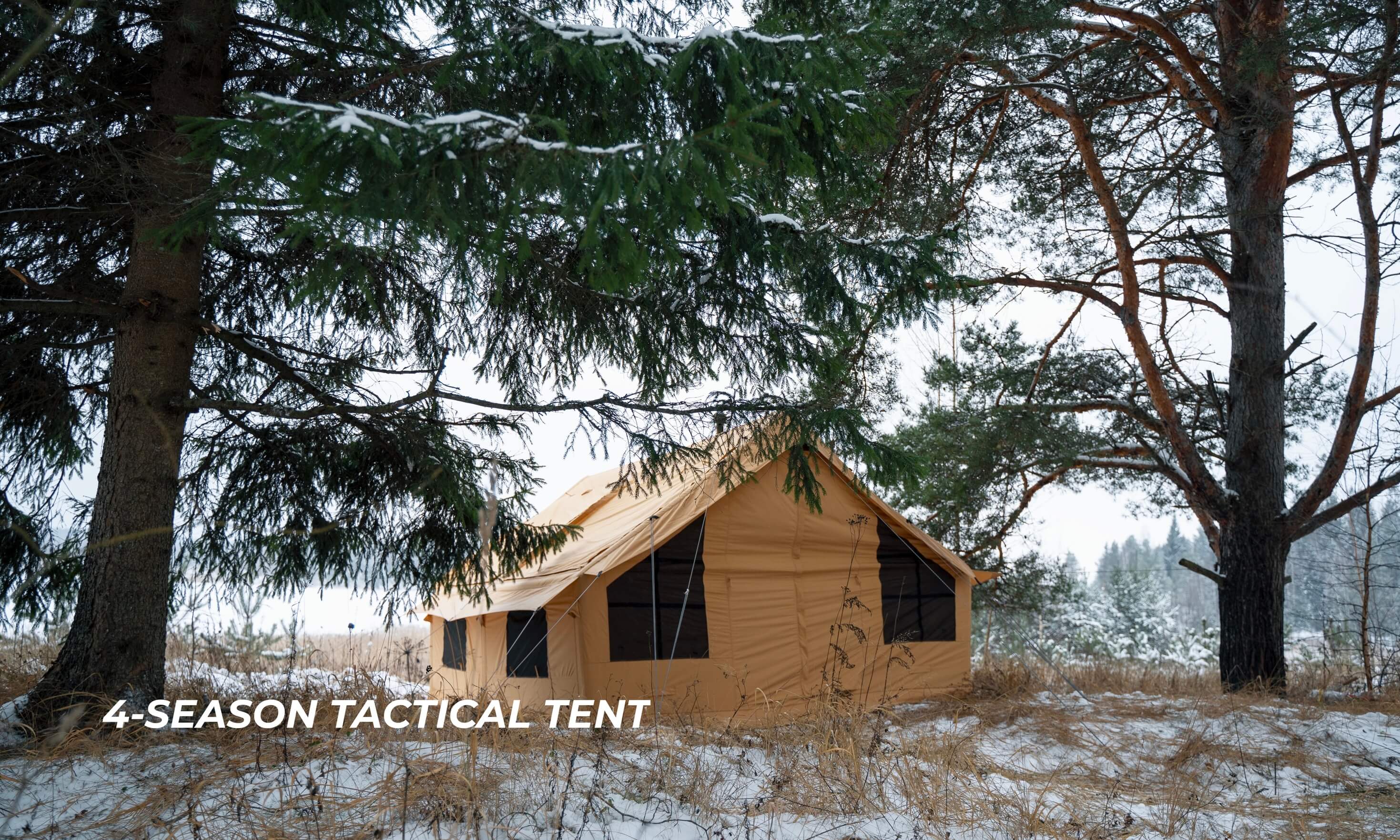 ️⃣ 4 season tactical tent