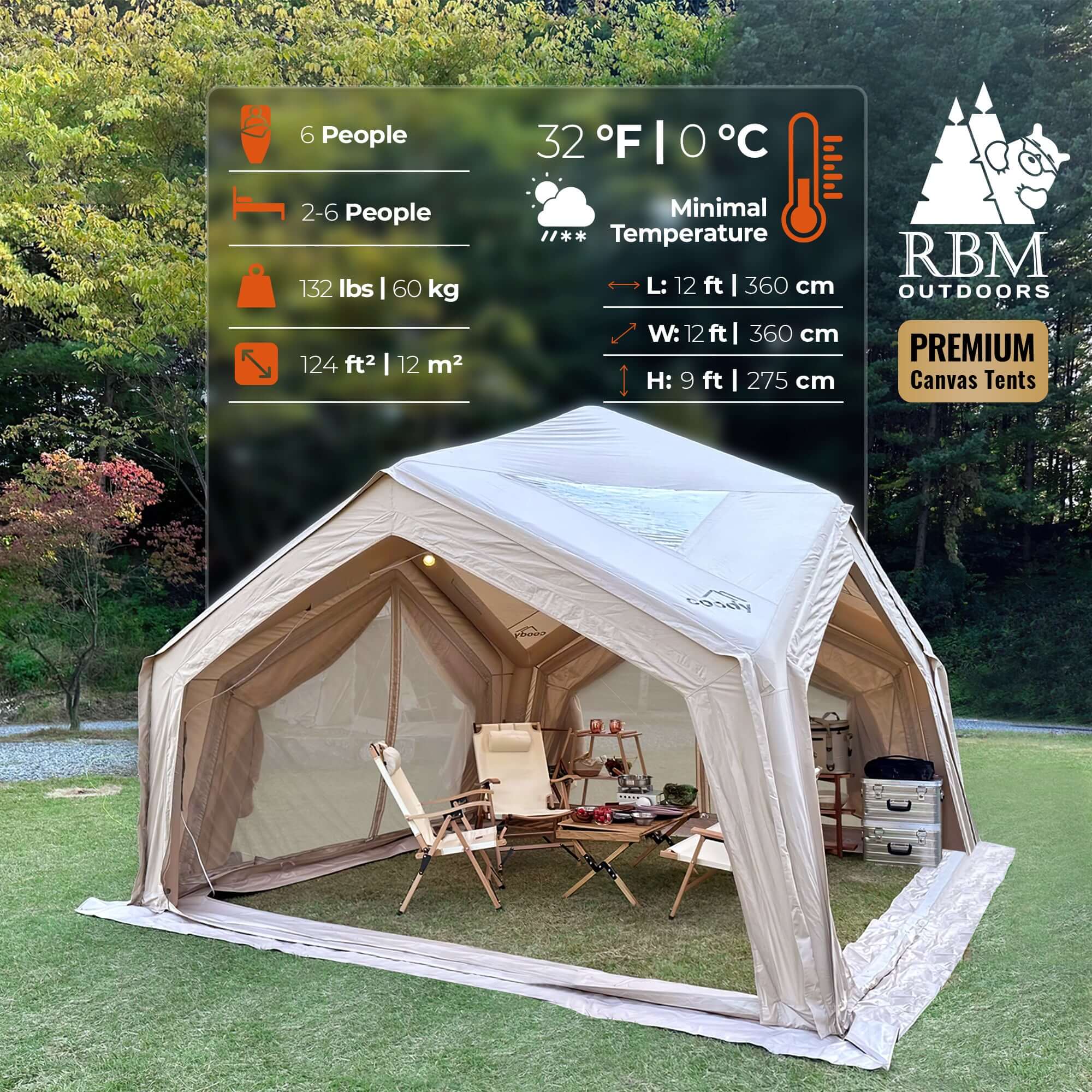 Coody Hub Tent 🏕️ 4 Season Inflatable Hub Shelter for Camping | RBM ...