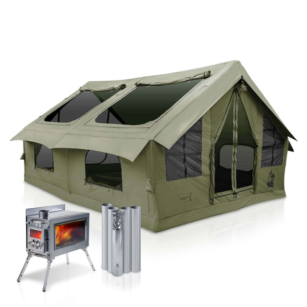 RBM Panda Large Forest Green + Stove Caminus M