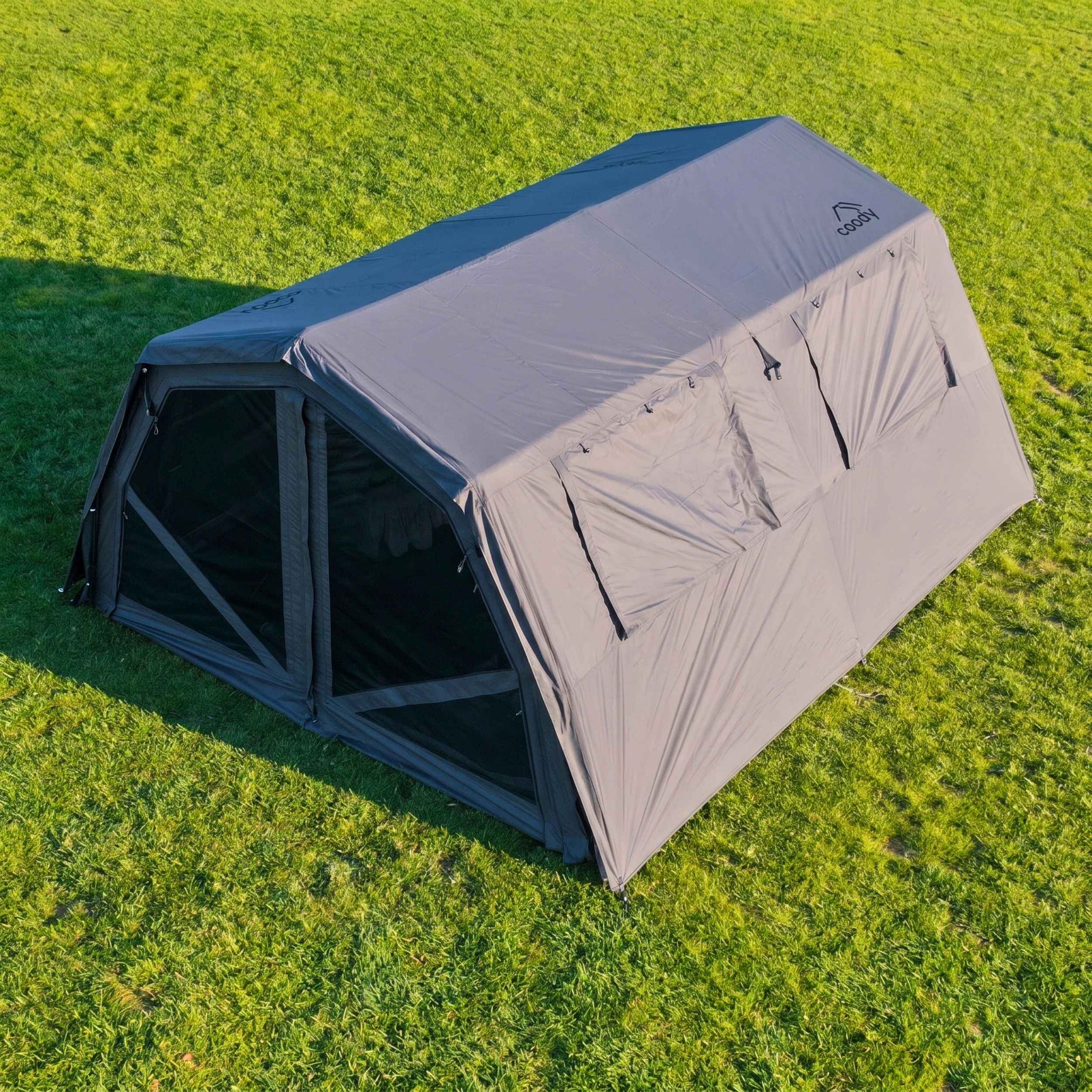 Coody Familia AirTent 17.2 Pro Gray - Inflatable Tent for Camping