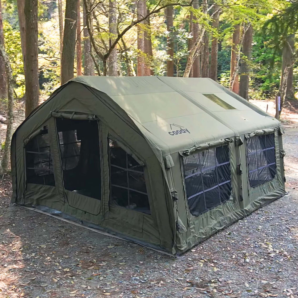 Coody | RBM Inflatable tent  Koala 5 Forest Green for 2-8 person