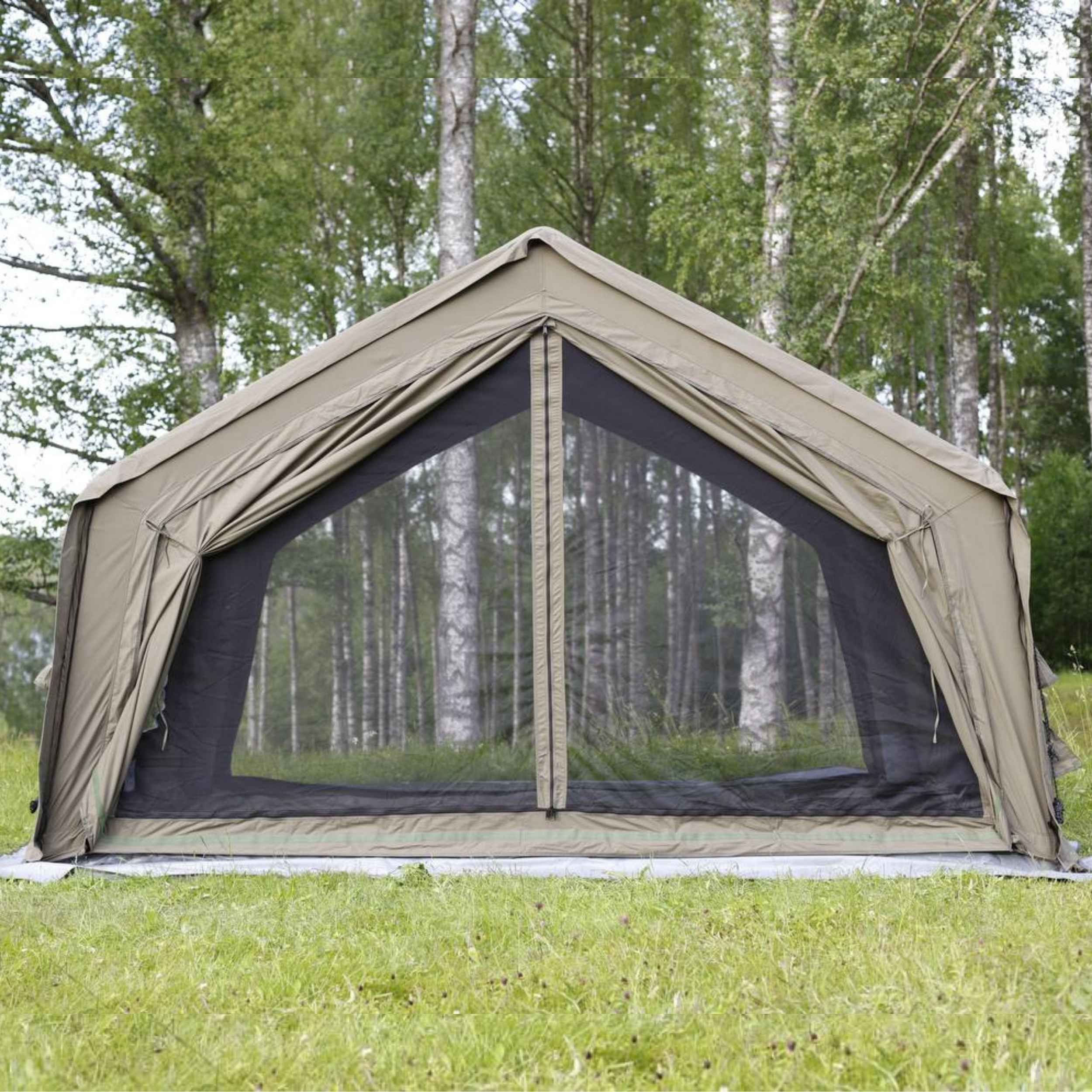 Coody 10.0 Forest Green (2-4 person) + Ground Sheet PVC + Carpet