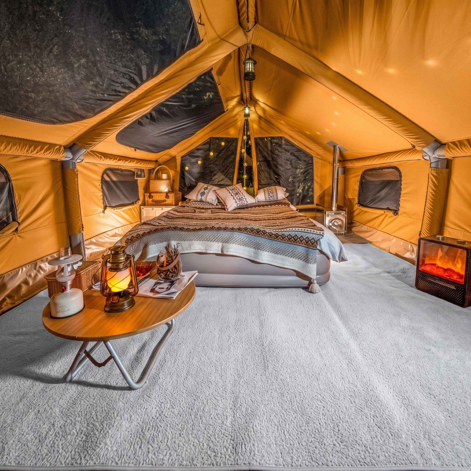 Alfombra Coody – Adaptada para la tienda de campaña Coody Familia AirTent 8.0 (beige)