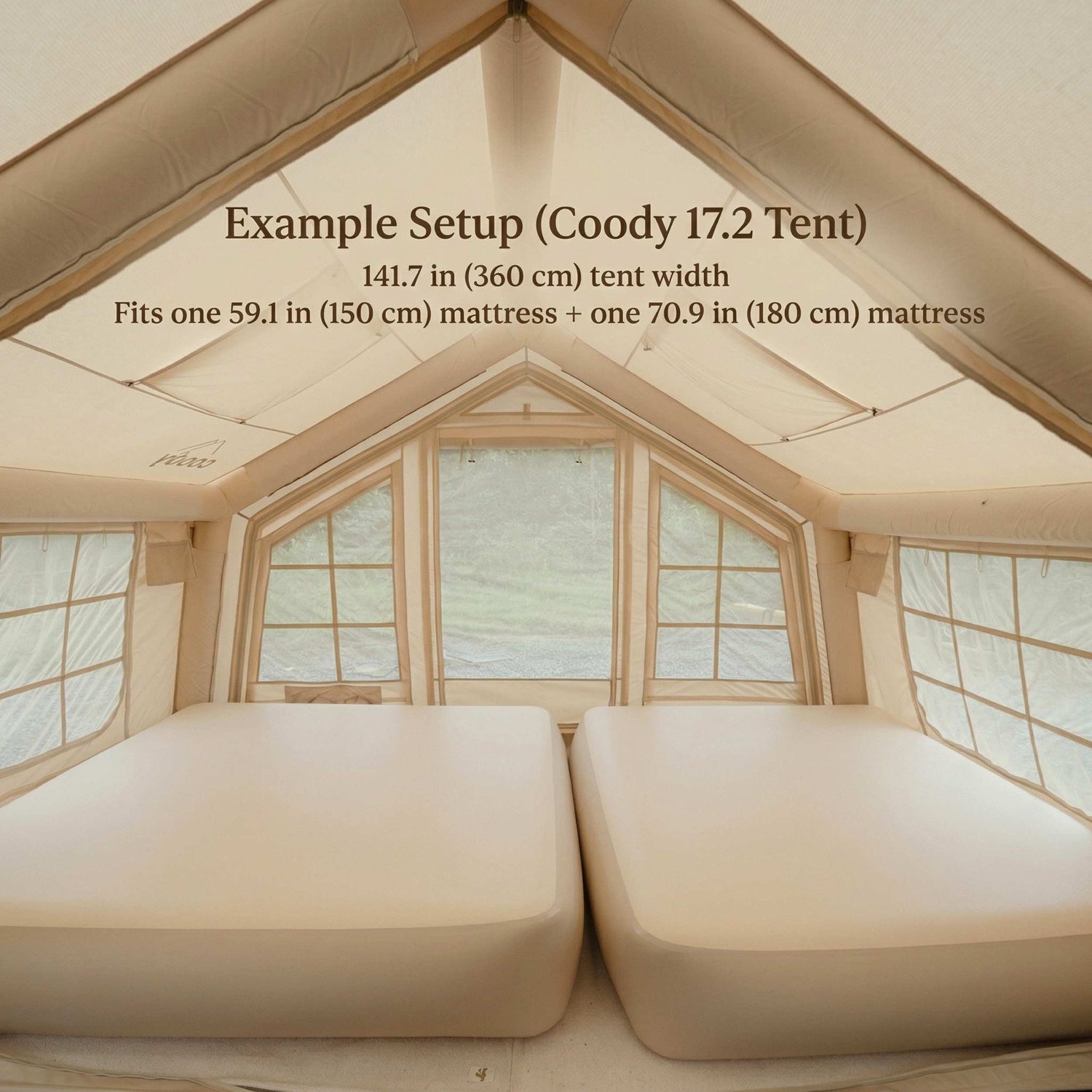 Colchón de aire Coody (verde bosque)