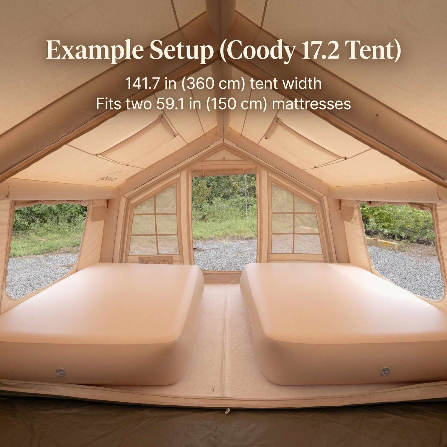 Colchón de aire Coody (verde bosque)