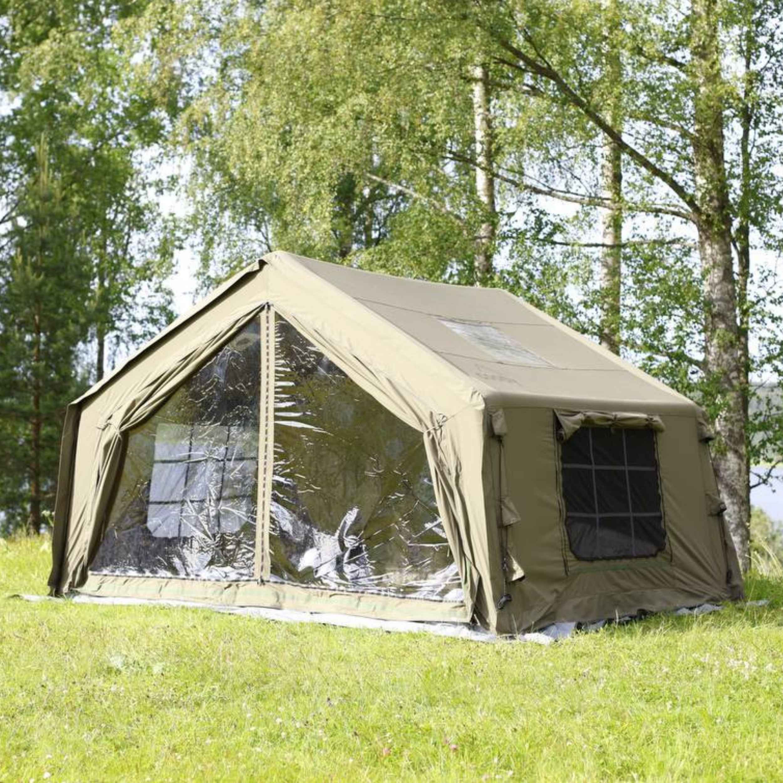Coody 10.0 Forest Green (2-4 person) + Ground Sheet PVC + Carpet
