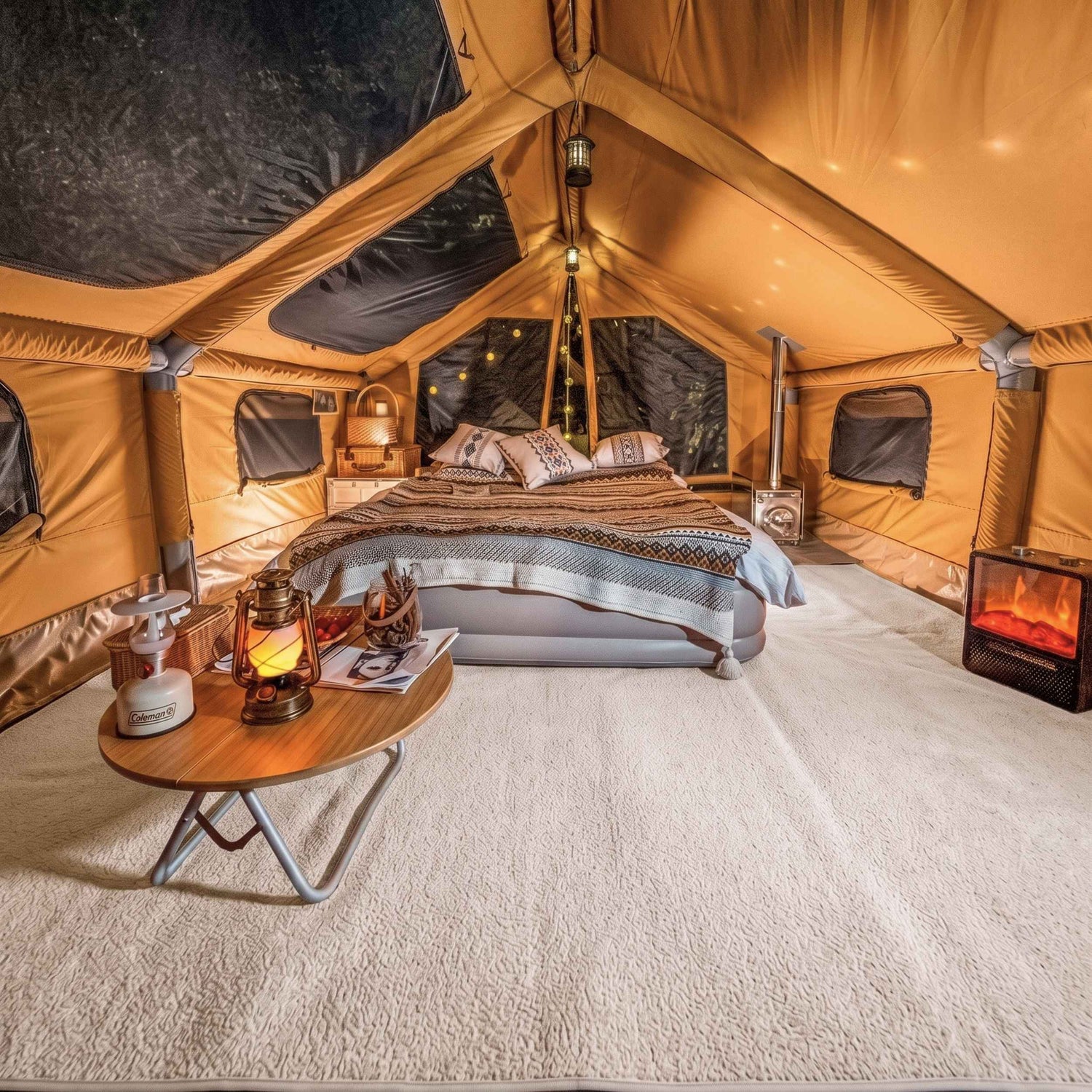Alfombra Coody – Adaptada para la tienda de campaña Coody Familia AirTent 8.0 (beige)