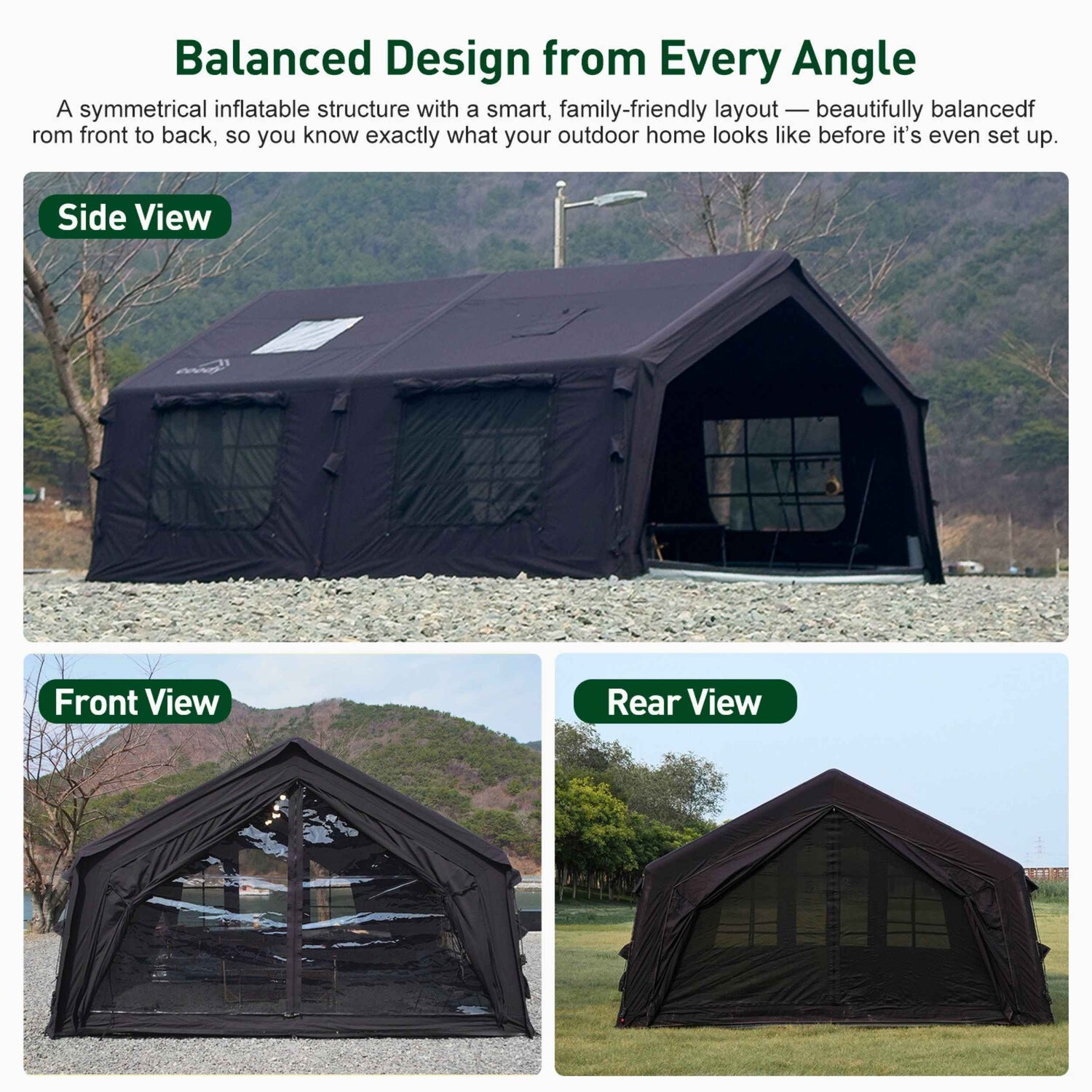 Coody 13.6 Black (2-8 personas) + Estufa de leña RBM Caminus M