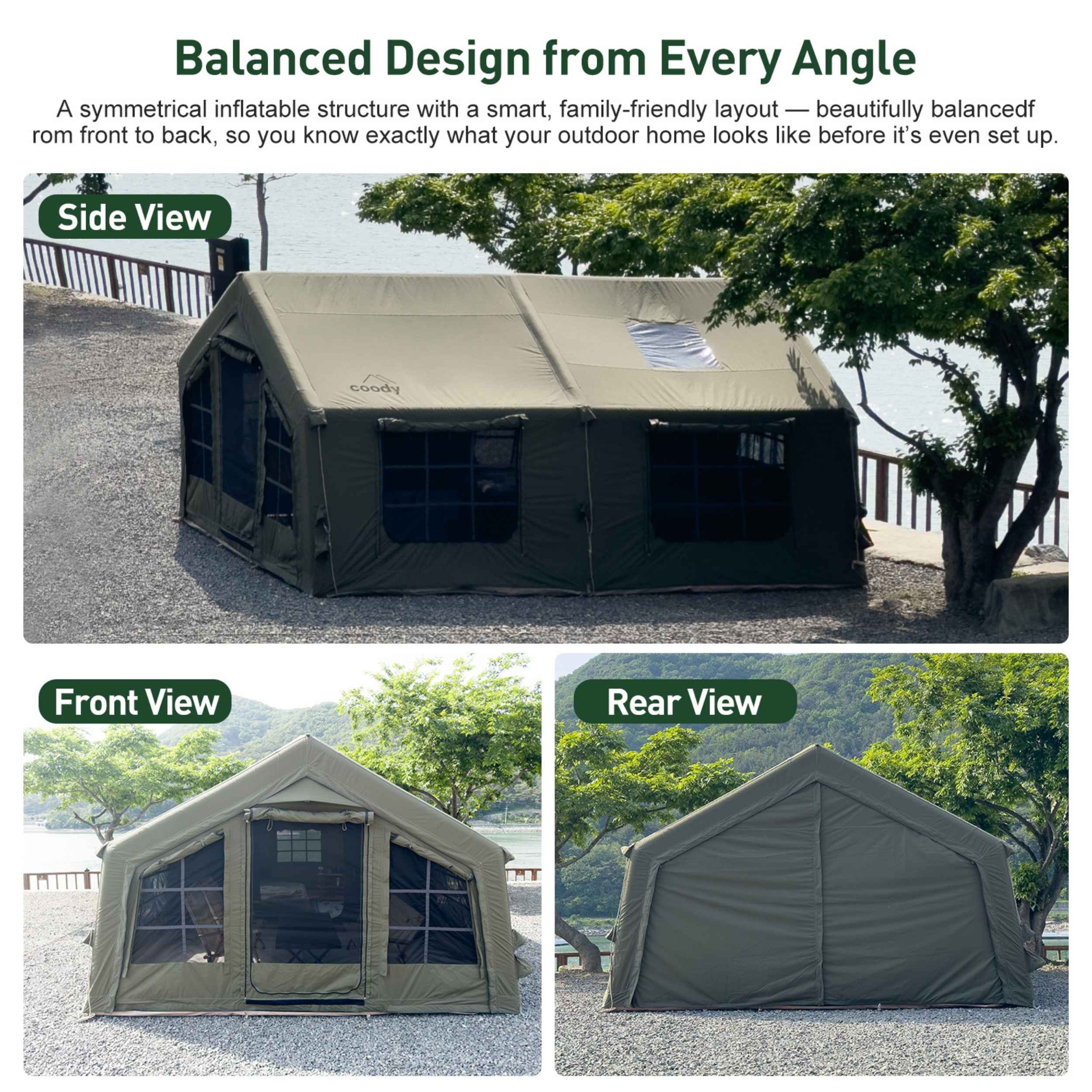 Coody RBM Koala 5 Forest Green Tent | Inflatable Tent – RBM Outdoors