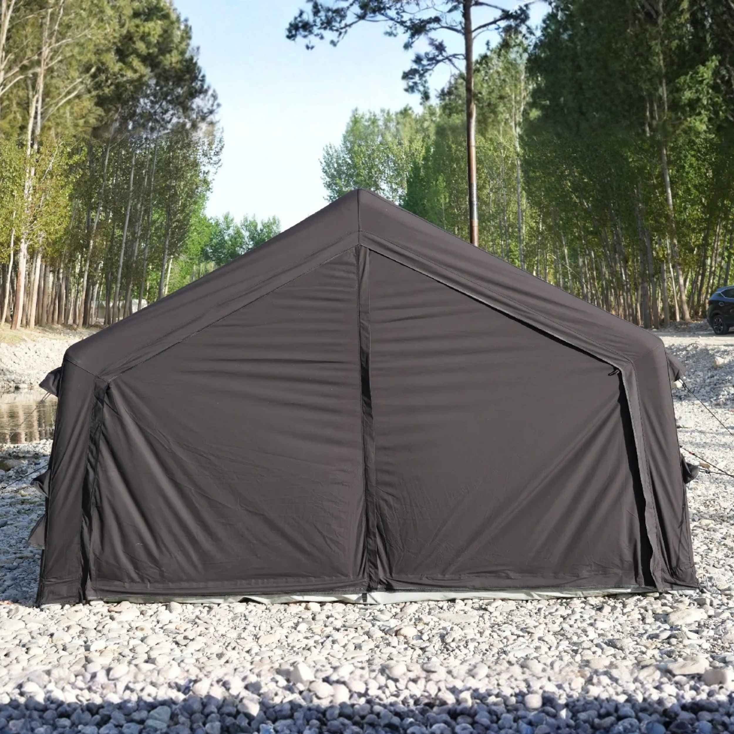 Coody RBM Koala 7 Black | 10 Person Inflatable Tent with Stove