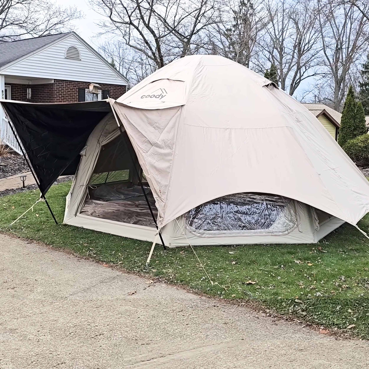 coody inflatable tent