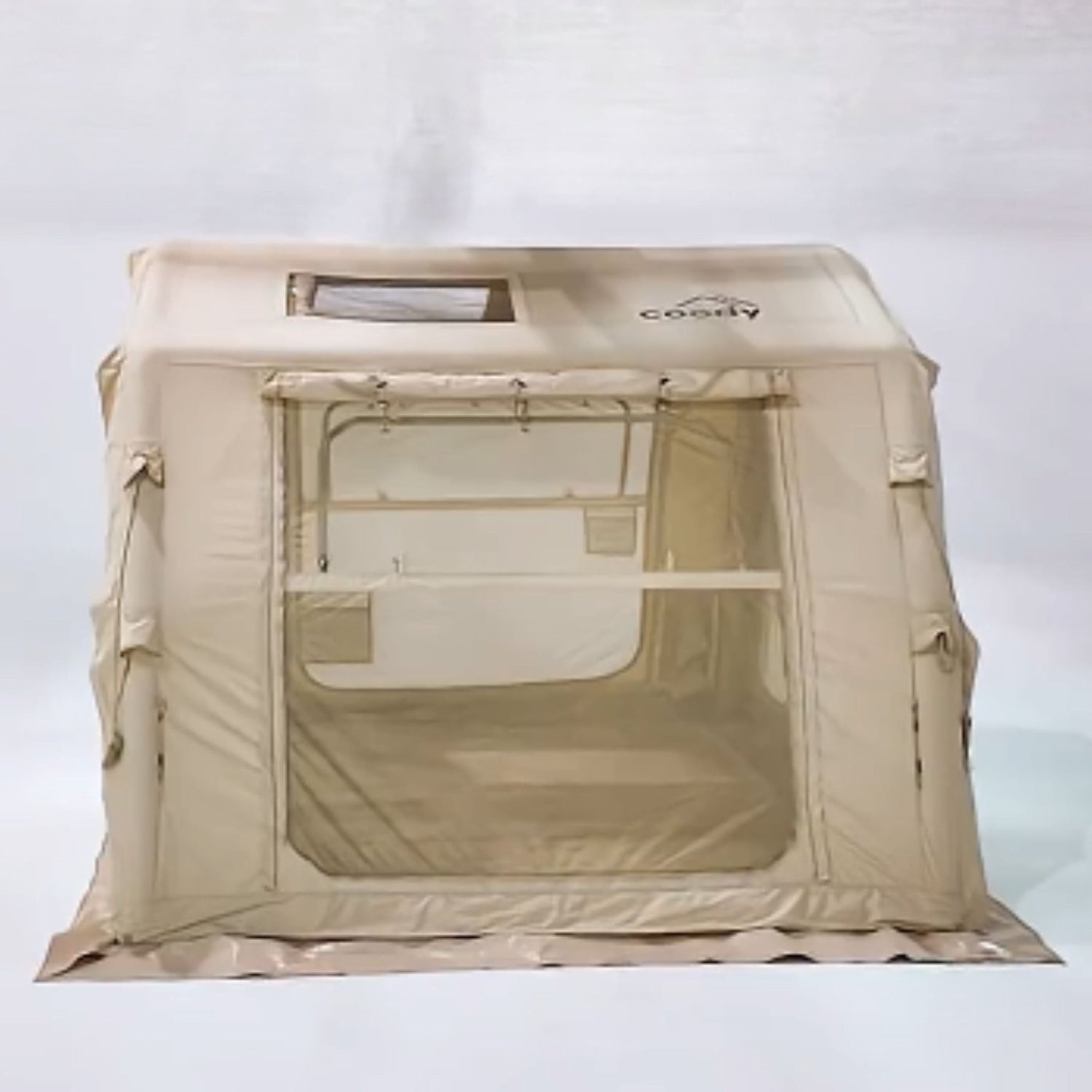 Tienda de campaña inflable Coody 10.0 gris para acampar (2-4 personas)