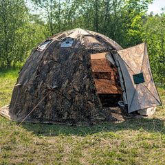 RBM All-Seasons tent UP-2 for 2-4 person + Wood Stove Caminus M - RBM Outdoors