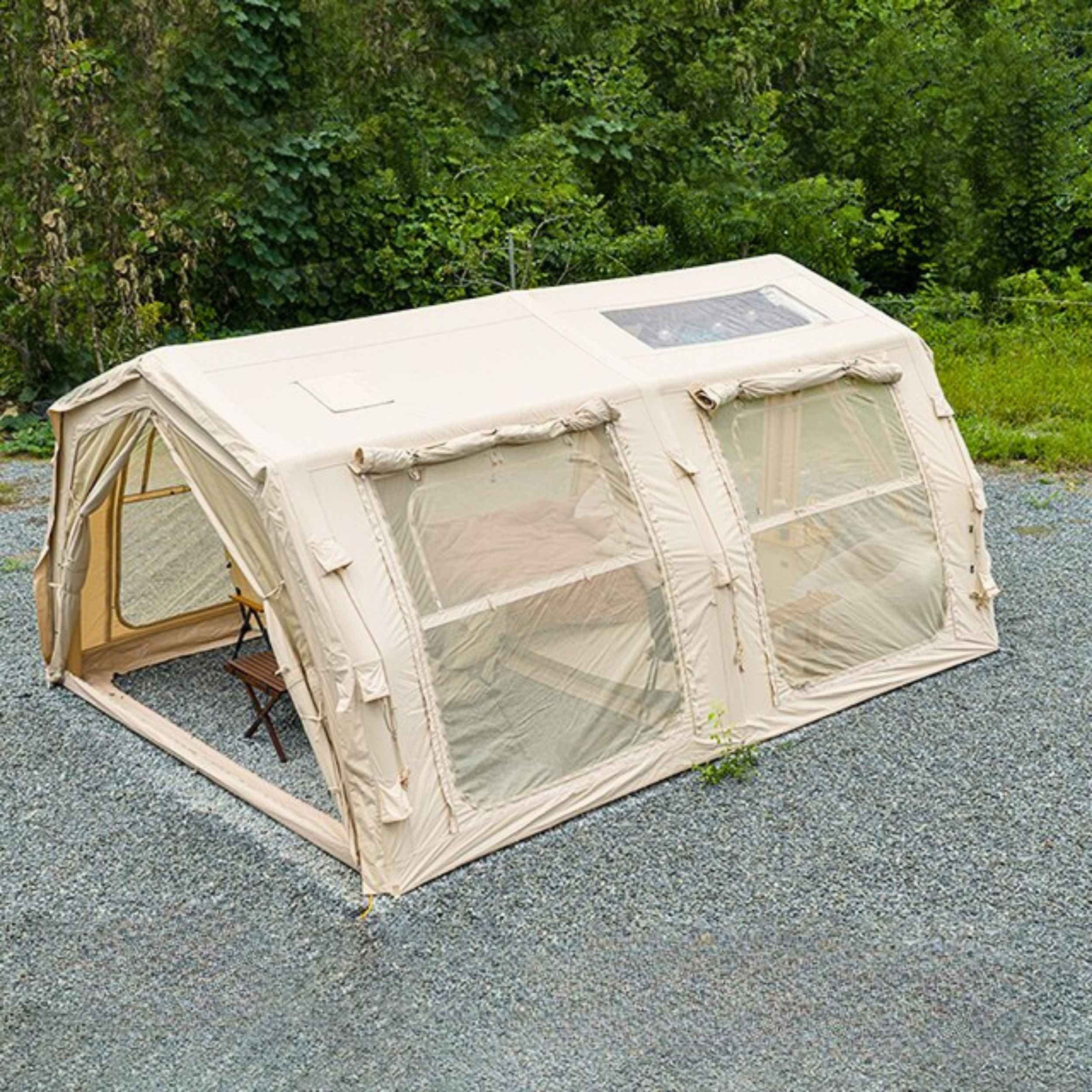 Coody Familia AirTent 17.2 Pro Beige- Inflatable Tent for Camping