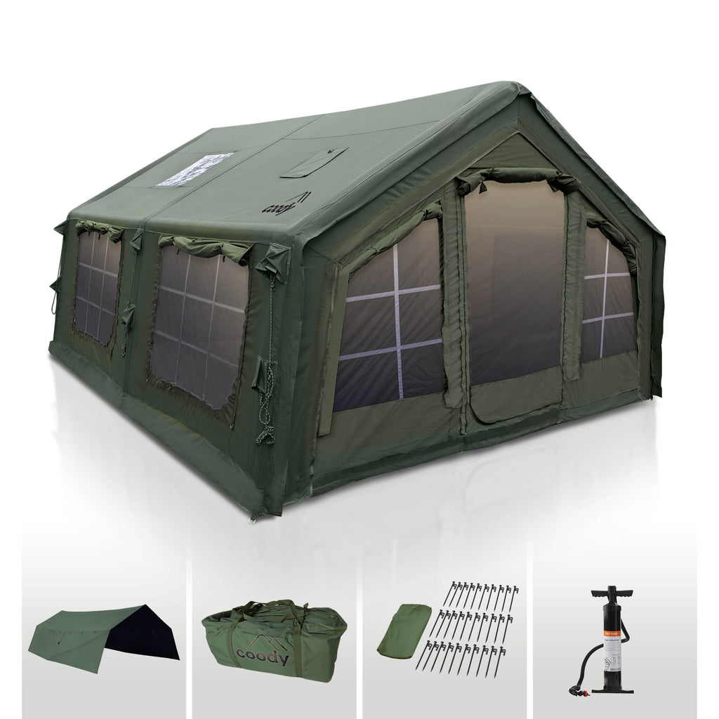 Coody | RBM Inflatable tent  Koala 5 Forest Green for 2-8 person