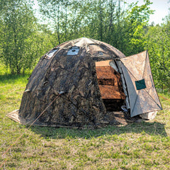 RBM All-Seasons tent UP-2 for 2-4 person + Wood Stove Caminus M - RBM Outdoors