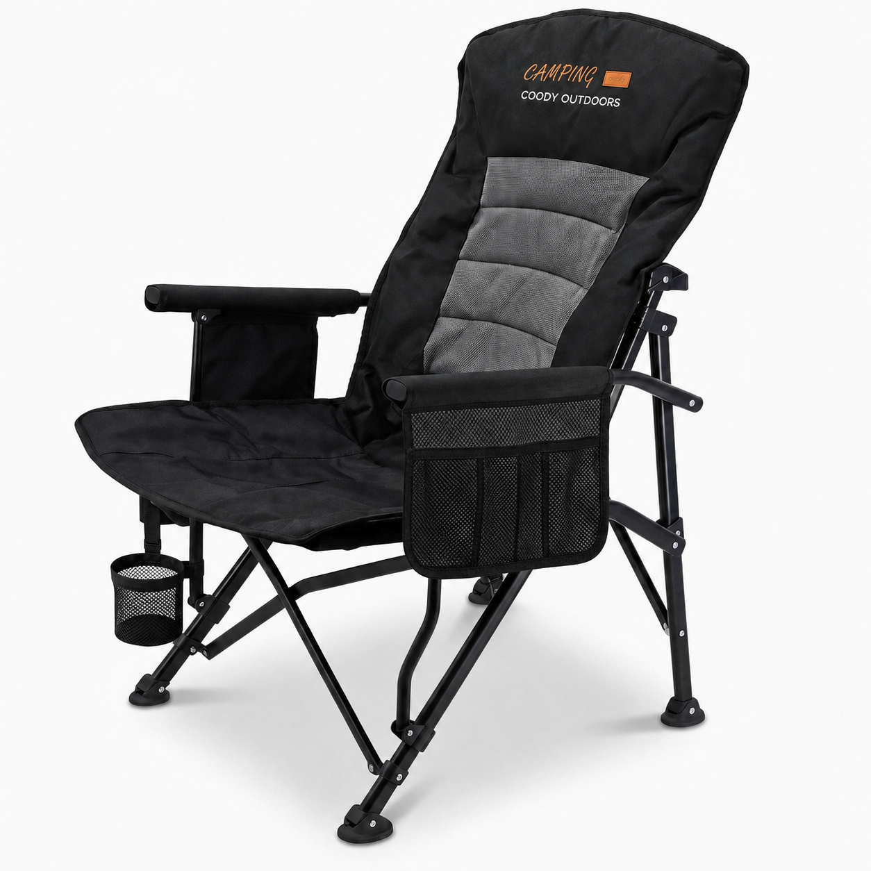 Coody Ouke Padded Camping Chair – Black