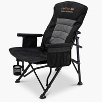 Coody Ouke Padded Camping Chair – Black