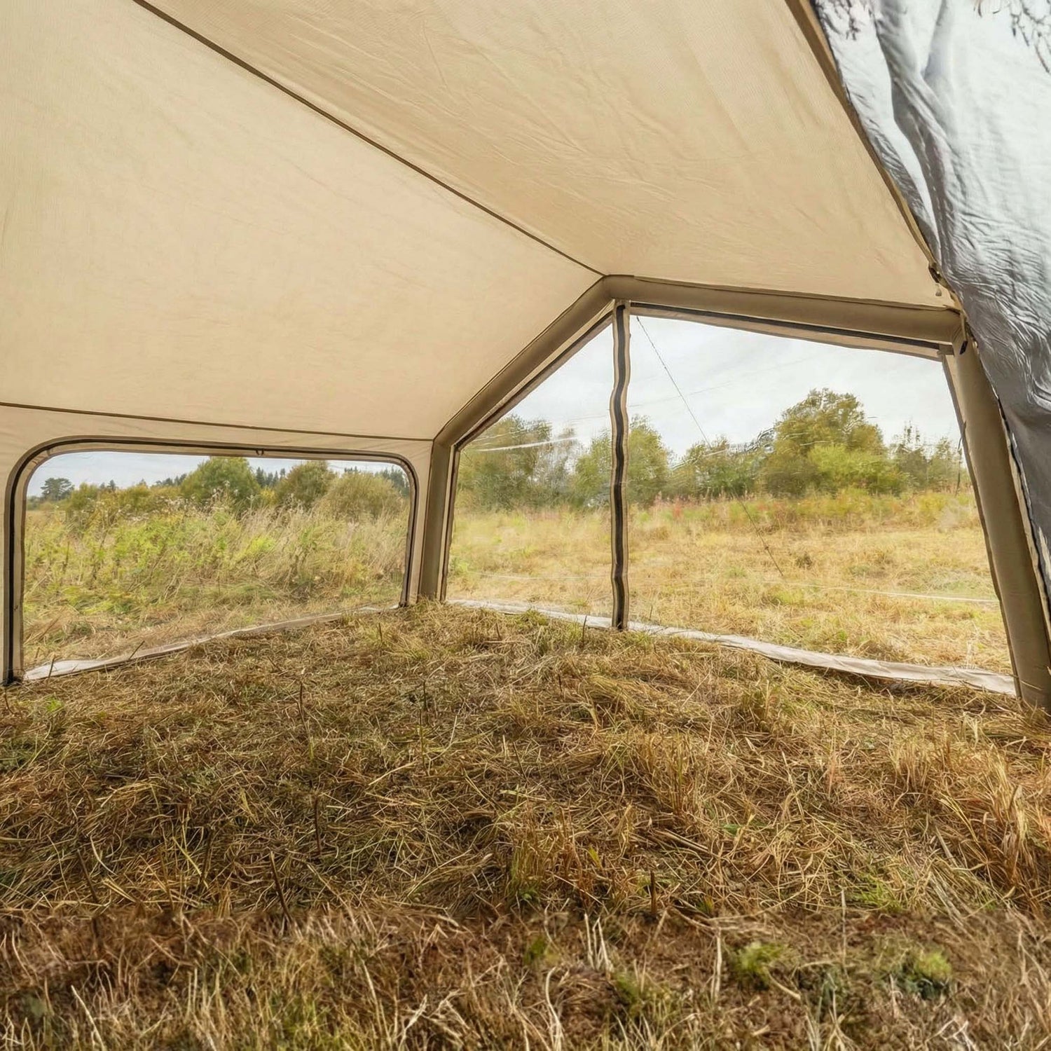 Coody AirTarp Forest Green - Toldo inflable para tienda de campaña (17,2, 13,6, cubo, 10,0)