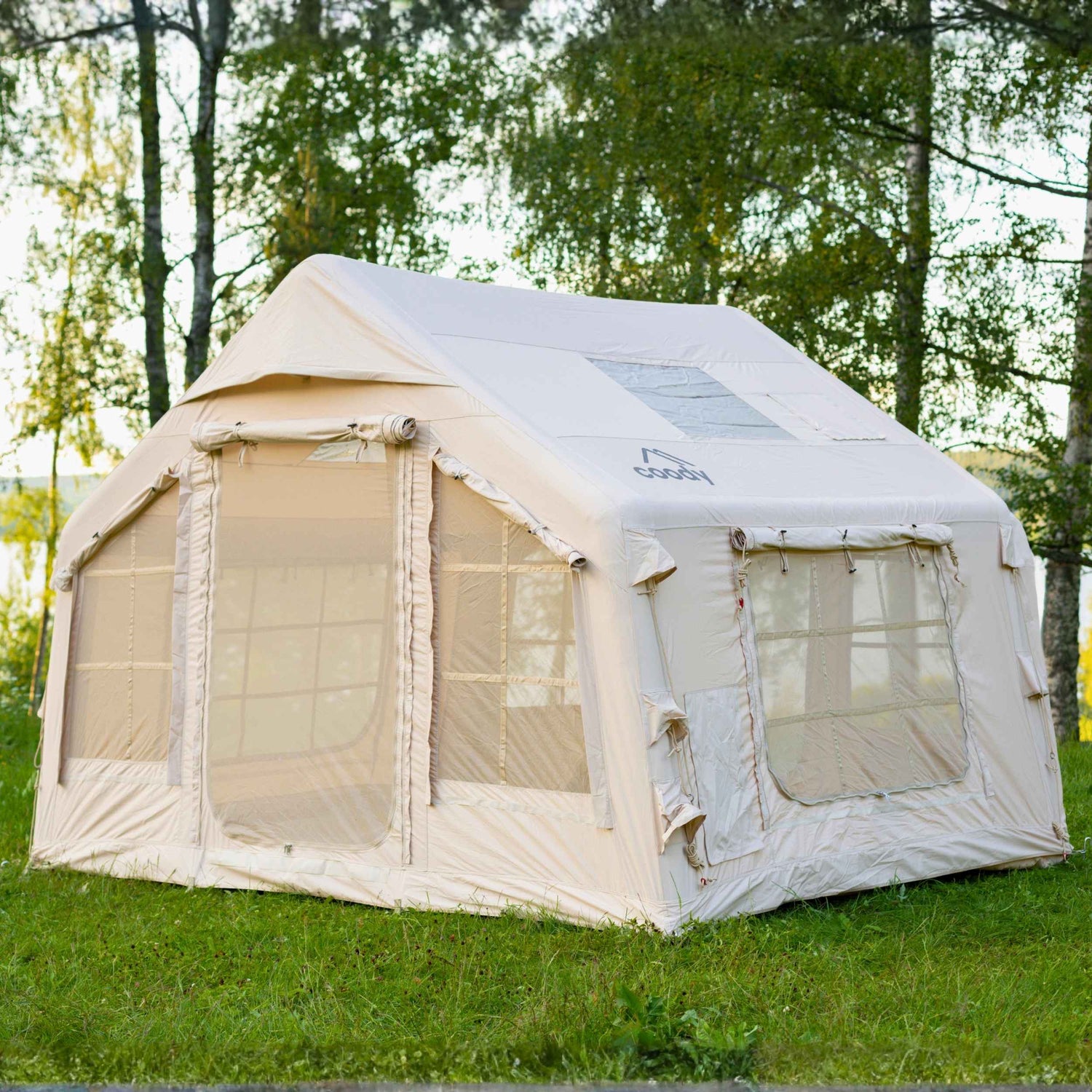 Coody 8.0 Beige Inflatable Tent for Camping (1-4 person)
