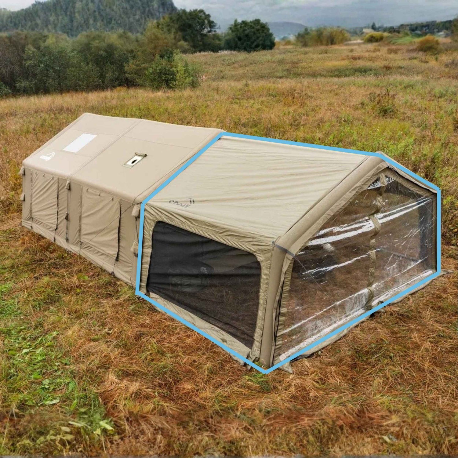 Coody AirTarp Forest Green - Inflatable Canopy for Tent 17.2, 13.6, Hub, 10.0