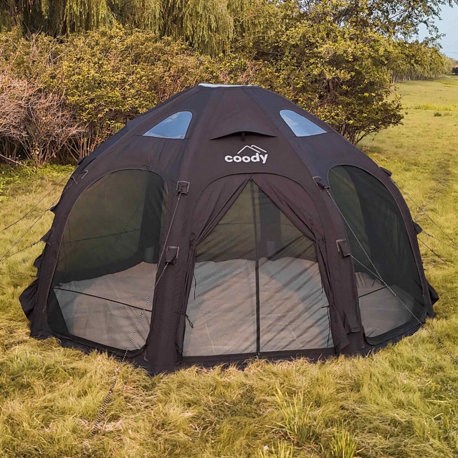 Coody Aurora Dome | RBM Outdoors Inflatable tent Octopus Black for 2-4 person