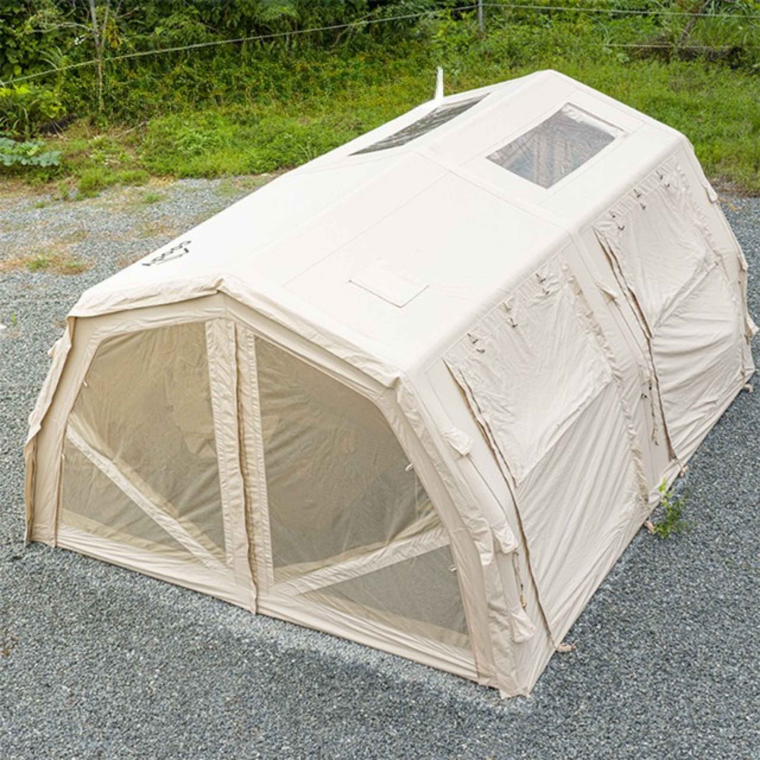 Coody Familia AirTent 17.2 Pro Beige- Inflatable Tent for Camping
