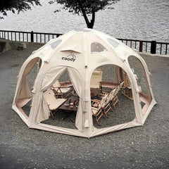 Coody Aurora Dome Beige Inflatable Shelter for Outdoors (2-4 person)