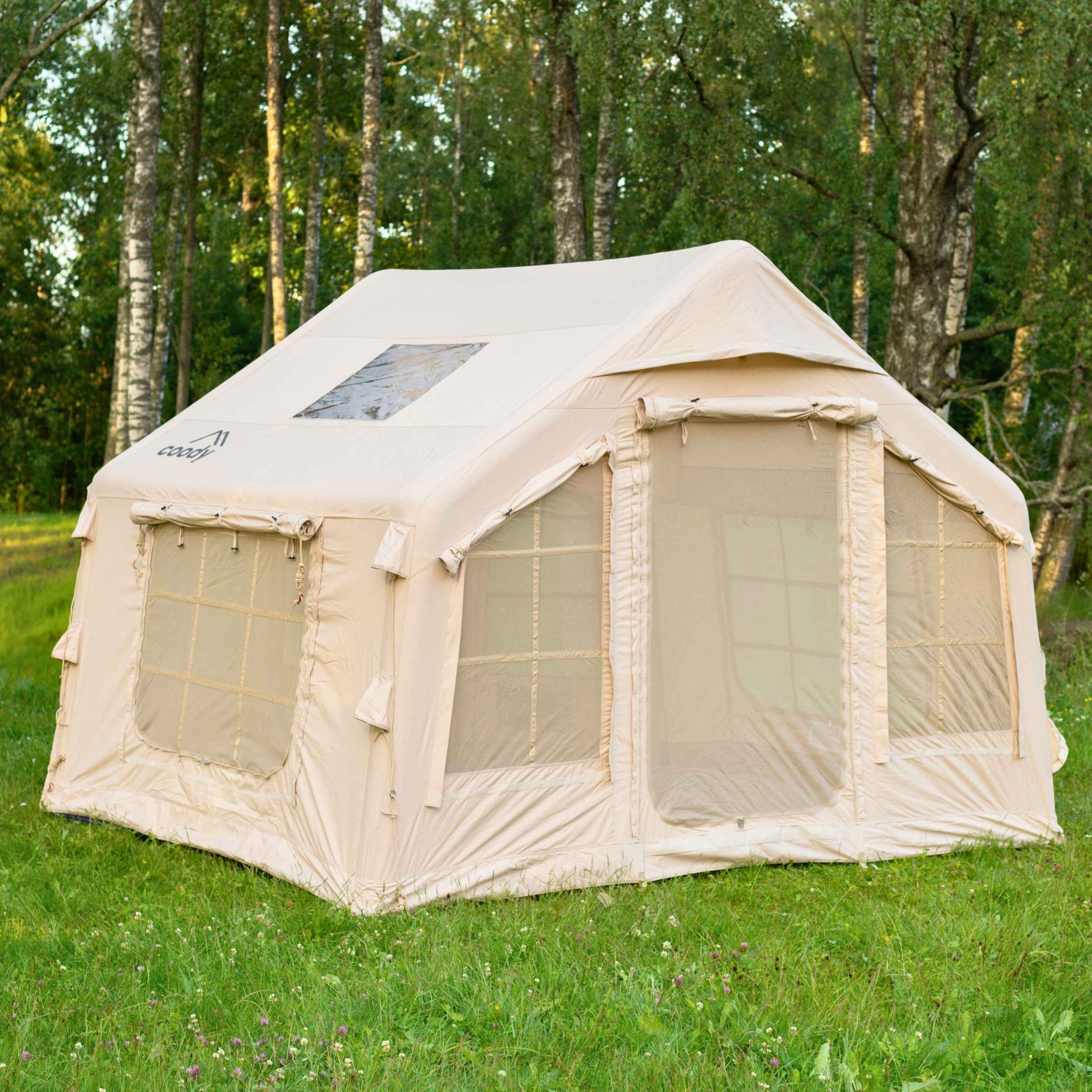 Coody 8.0 Beige Inflatable Tent for Camping (1-4 person) | RBM