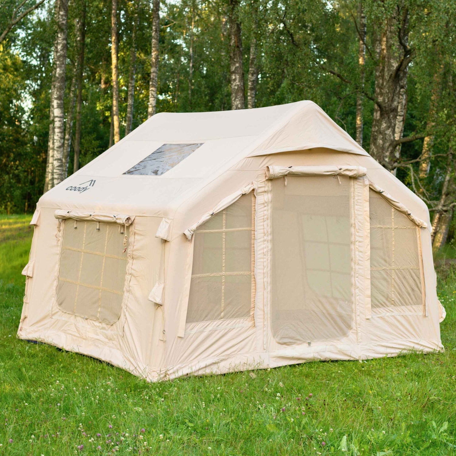 Coody 8.0 Beige Inflatable Tent for Camping (1-4 person)
