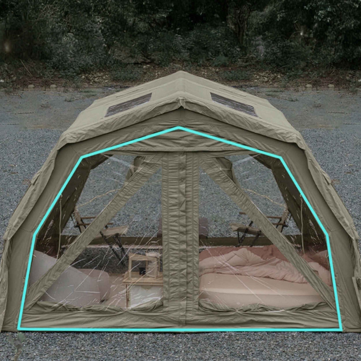 TPU Door Forest Green for tent Coody 17.2 PRO, 10.0 PRO