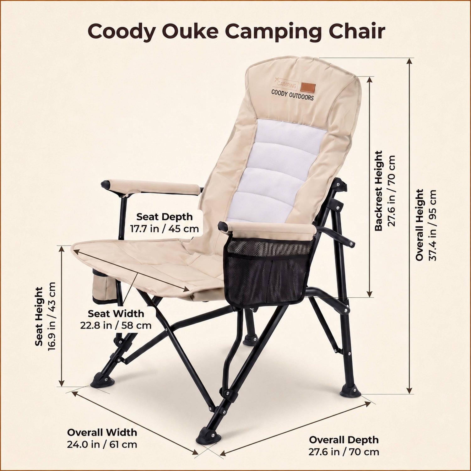 Coody Ouke 6063 aluminum chair frame