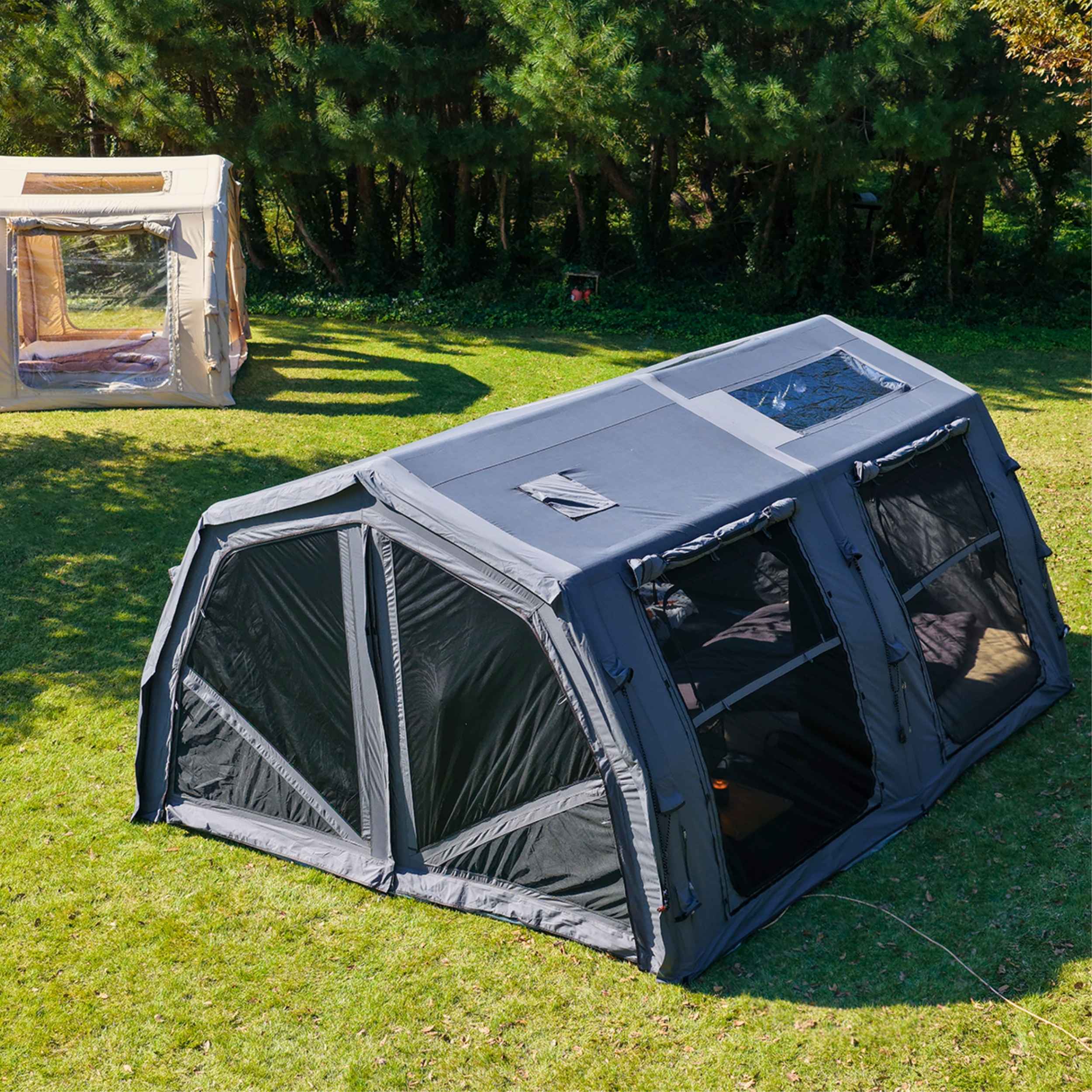 Coody Familia AirTent 17.2 Pro Gray - Inflatable Tent for Camping