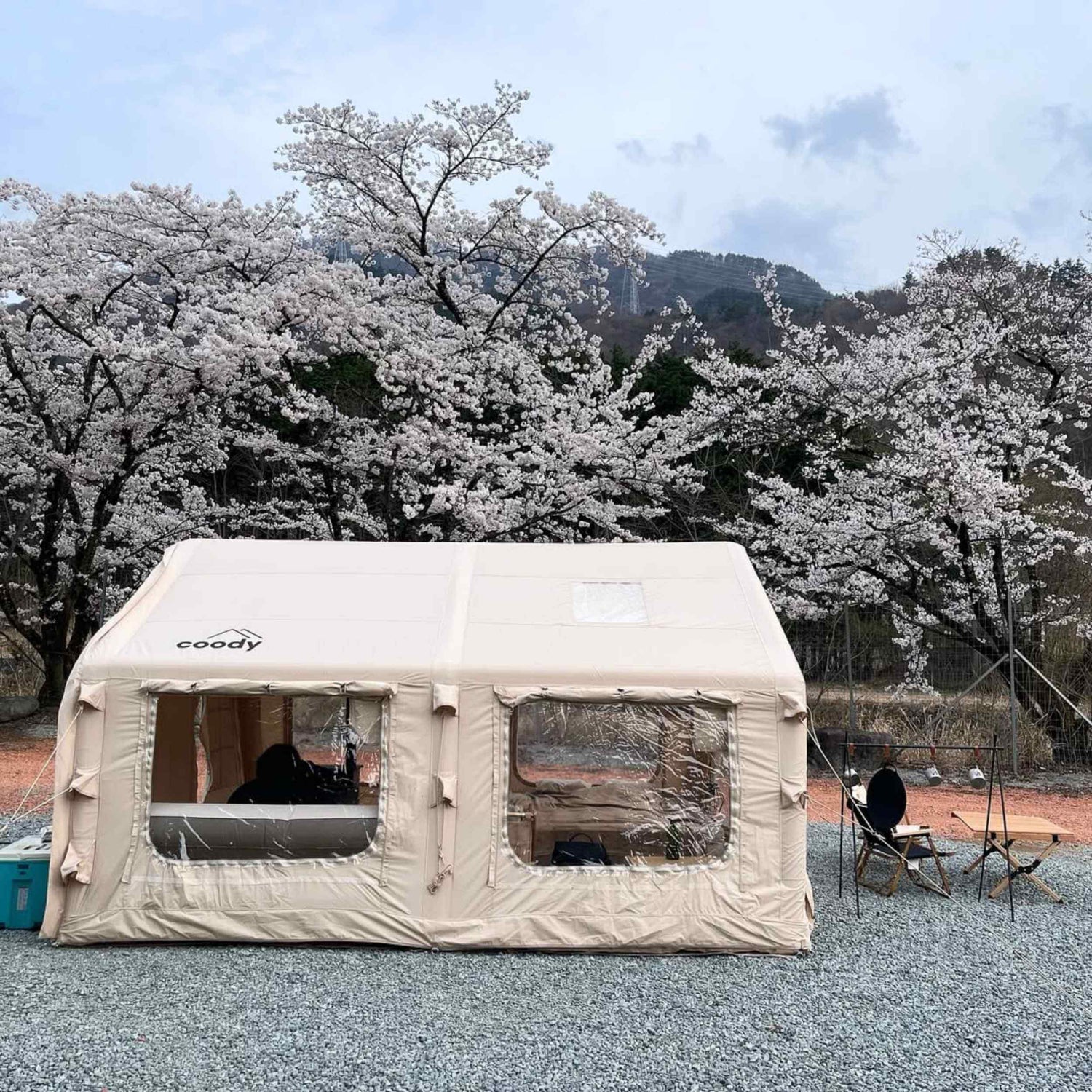 koala air tent 5 Coody 13.6 (Koala-5) Beige Inflatable Tent for Camping (2-8 person)