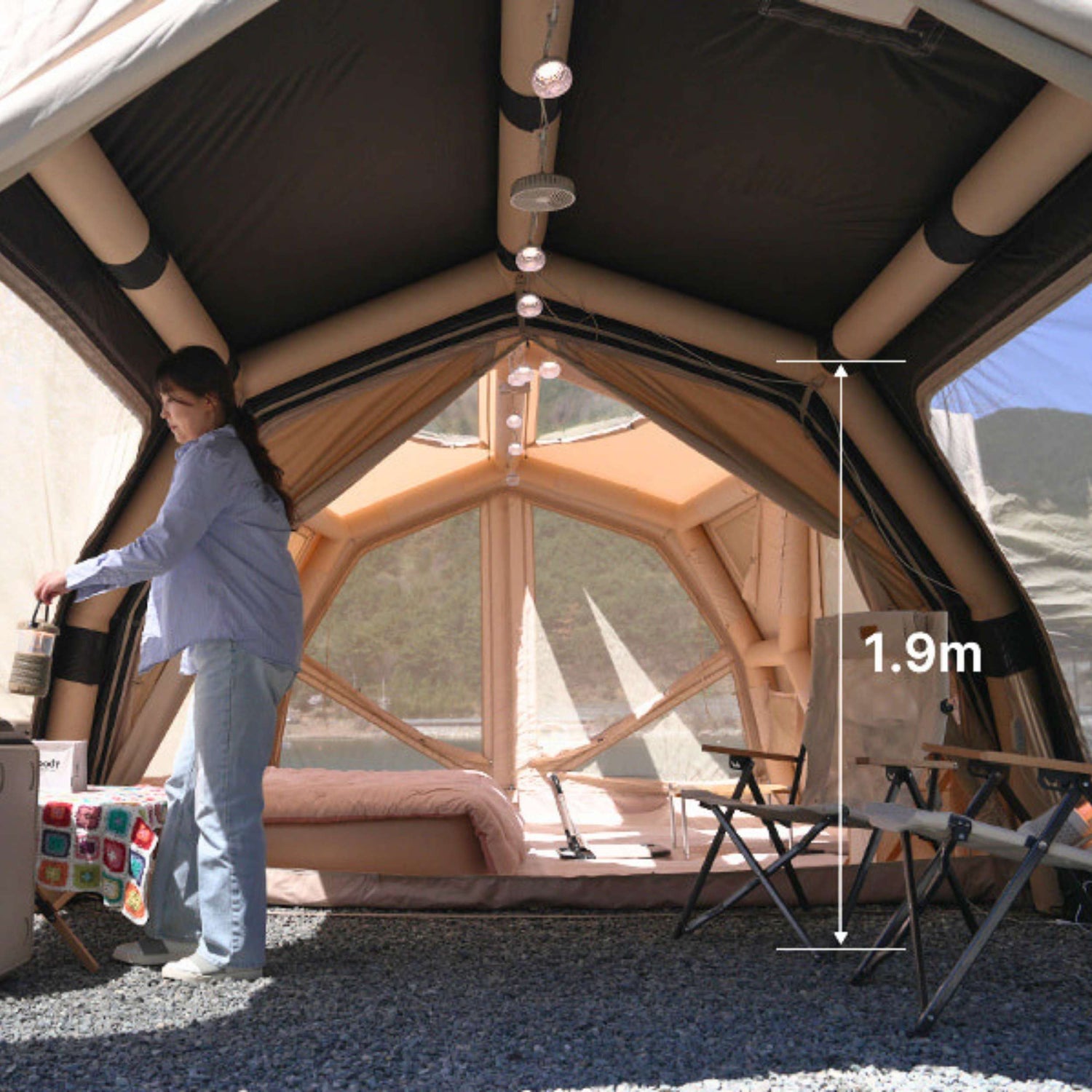 Coody AirTarp Pro Inflatable Canopy for 17.2 Pro, 10.0 Pro & Hub Pro - Beige