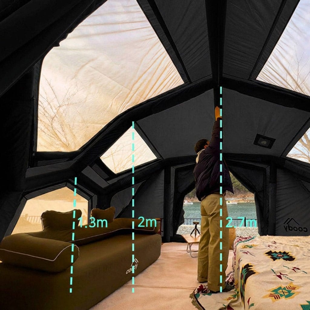 Bestona Black Inflatable Tent | 2–4 Person Air Tent – RBM Outdoors