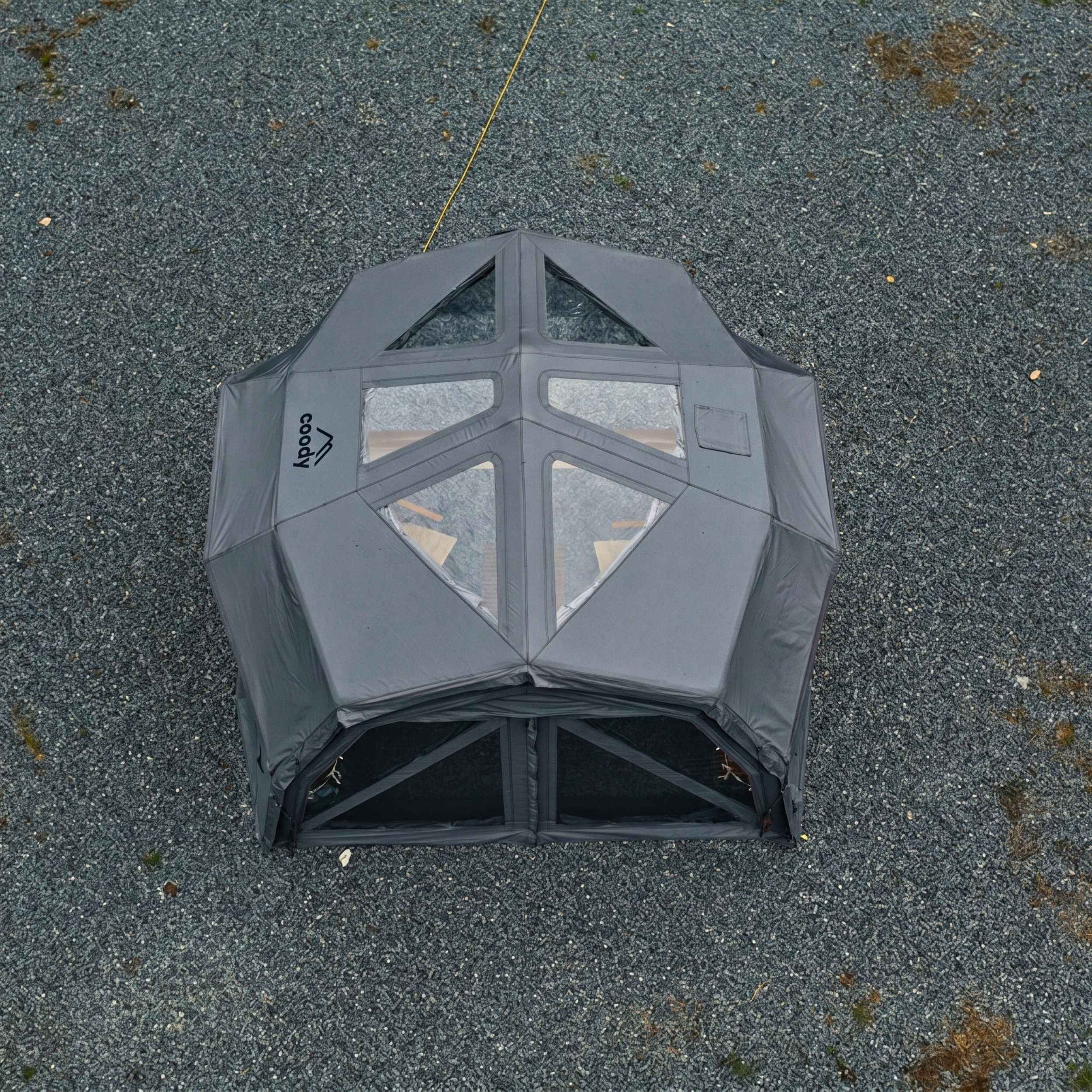 Coody Hub Pro Gray - Inflatable Tent for Camping (2-6 Person