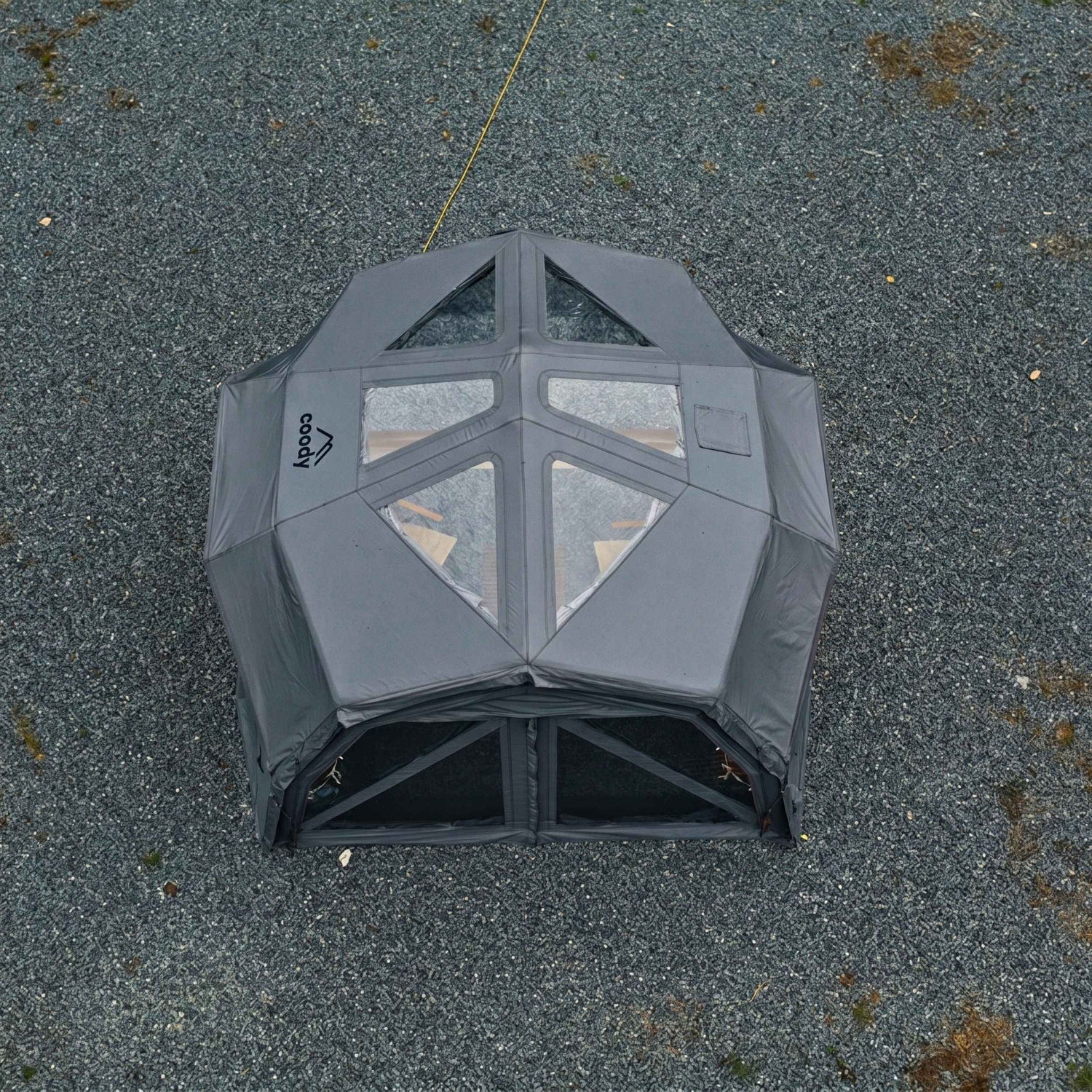 Coody Hub Pro Gray - Inflatable Tent for Camping (2-6 Person)